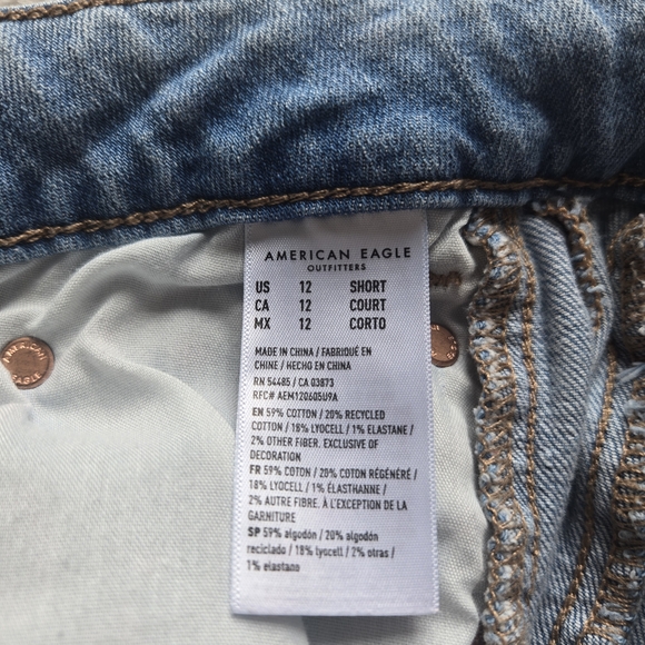 American Eagle Light Blue Women's Jeans - Picture 6 of 9